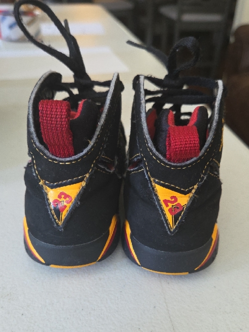 Nike Air Jordan 7 Retro TD Citrus Toddler Baby Size 10C - Picture 5 of 10